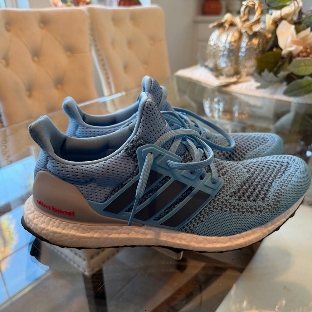 Men’s Adidas Ultra Boost 1.0 Light Blue Sneakers